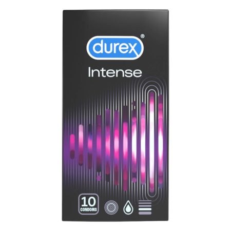 Durex Intense - bordázott és pontozott óvszer (10db) -