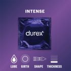 Durex Intense - bordázott és pontozott óvszer (10db) -