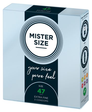 Mister Size vékony óvszer - 47mm (3db)