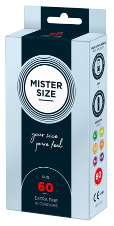 Mister Size vékony óvszer - 60mm (10db)