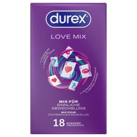 Durex Love Mix - óvszer csomag (18db)