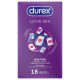 Durex Love Mix - óvszer csomag (18db)
