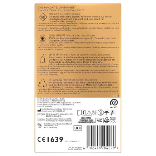 Durex Hautnah - latexmentes óvszer (10db)