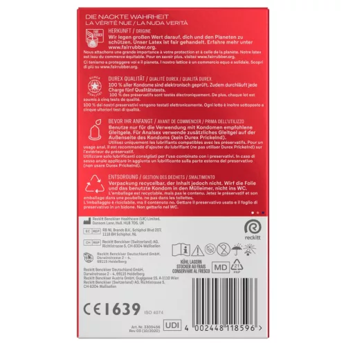 Durex - Slim óvszer (10db)