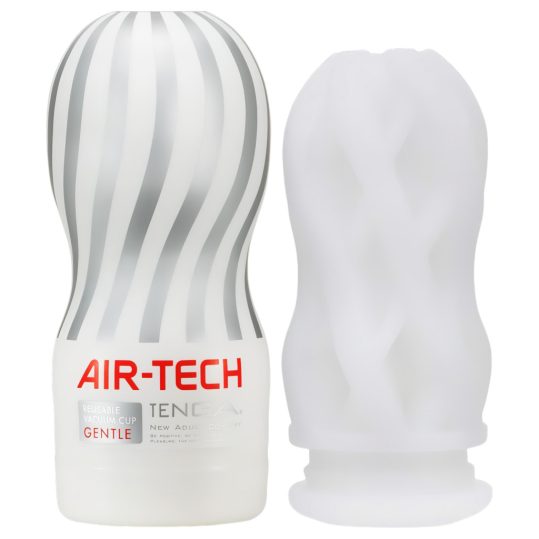 / TENGA Air Tech Gentle - textúrált maszturbátor (fehér)