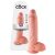 King Cock 10 herés nagy dildó (25 cm) - natúr