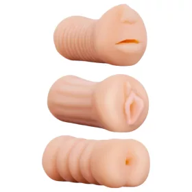   XXX To GO Juicy szett (3 db) - műpunci, száj, popsi maszturbátor