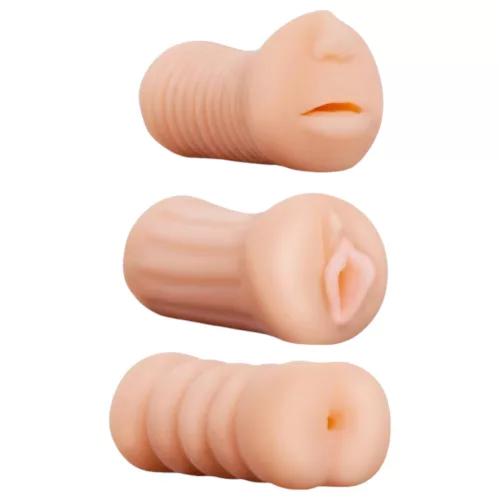 XXX To GO Juicy szett (3 db) - műpunci, száj, popsi maszturbátor