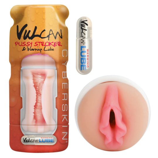 Vulcan Stroker - élethű vagina, melegítő síkosítóval (natúr)