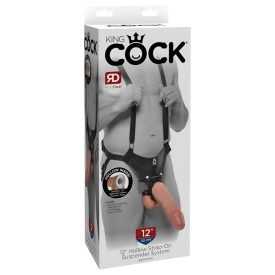   / King Cock Strap-on 12 - felcsatolható dildó hámmal (30cm)
