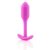 b-vibe Snug Plug 1 - anál dildó belső súllyal (55g) - pink