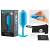 b-vibe Snug Plug 3 - dupla golyós anál dildó (180g) - kék b-vibe Snug Plug 3 - dupla golyós anál dildó (180g) - kék