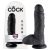 / King Cock 8 herés dildó (20 cm) - fekete