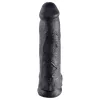 King Cock 12 herés nagy dildó (30 cm) - fekete