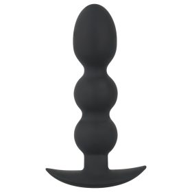 Black Velvets Heavy - 145g-os gömbös anál plug (fekete)