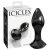 Icicles No. 78 - kúpos üveg anál plug (fekete)