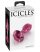 Icicles No. 79 - kúpos üveg anál dildó (pink)
