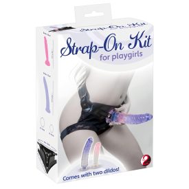   You2Toys - Strap-on Kit - felcsatolható dildó szett (2 dildós)