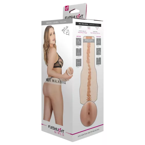 Fleshlight Mia Malkova Boss - élethű popsi maszturbátor (natúr)