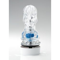   TENGA Aero - szuper szívó száj maszturbátor (fehér-kék)