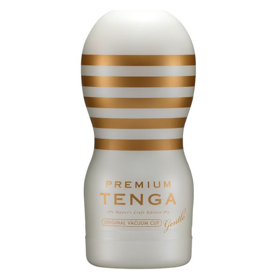 TENGA Premium Gentle - eldobható maszturbátor (fehér)