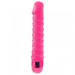  Classix Candy Twirl - szex-spirál műpénisz vibrátor (pink)