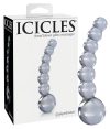 Icicles No. 66 - íves, gömbös, üveg dildó (áttetsző) Icicles No. 66 - íves, gömbös, üveg dildó (áttetsző)