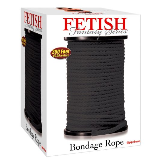 Fetish Bondage kötél - 60m (fekete)