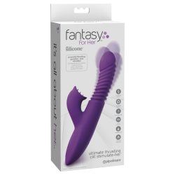   Fantasy For Her - 3in1 lökő vibrátor melegítő funkcióval (lila)