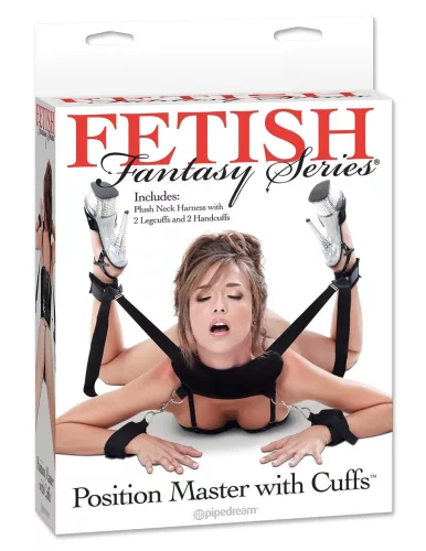 Pipedream - Fetish Position Master - BDSM kötözőszett (fekete)