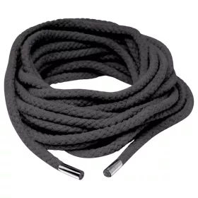   Fetish Silk Rope - selymes shibari bondage kötél (10 m, fekete)