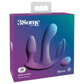   3Some total ecstasy - akkus, rádiós tripla vibrátor (lila)