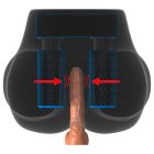 PDX Elite Milk Me Silly - vibrációs torzó maszturbátor (natúr)