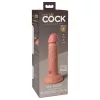 King Cock Elite 6 - tapadókorongos, élethű dildó (15cm) - natúr