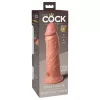 King Cock Elite 8 - tapadókorongos, élethű dildó (20cm) - natúr
