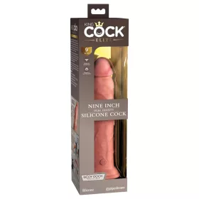   King Cock Elite 9 - tapadókorongos, élethű dildó (23cm) - natúr