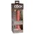 King Cock Elite 7 - tapadótalpas, rádiós, élethű vibrátor (18cm) - natúr