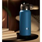 Fuck Flask Private Pleaser - műpunci kulacsban (kék-natúr)