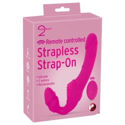 / Strepless Strap-On - felcsatolható vibrátor (pink)