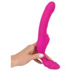 / Strepless Strap-On - felcsatolható vibrátor (pink)