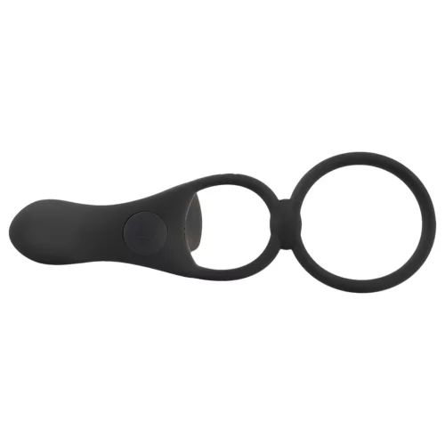 Black Velvets - akkus, 2in1 vibrátor és péniszgyűrű (fekete)