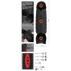 Rebel - 3 motoros makkvibrátor (fekete)