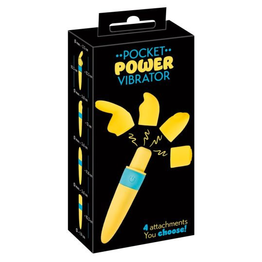 / You2Toys - Pocket Power - akkus vibrátor szett - sárga (5 részes)