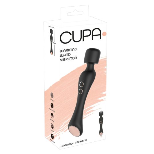 You2Toys CUPA Wand - akkus 2in1 masszírozó vibrátor (fekete)