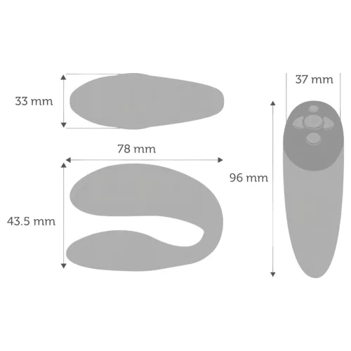 We-Vibe Chorus – App-vezérelt párvibrátor (narancs)