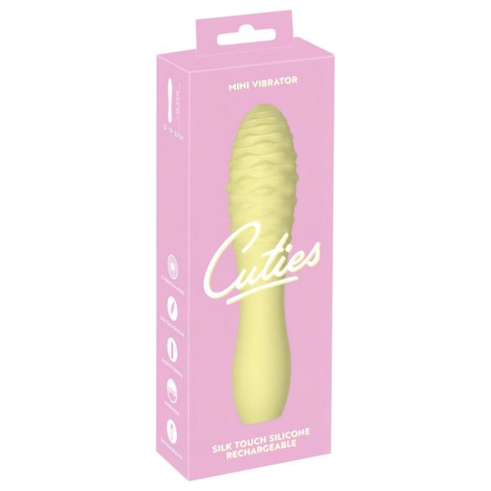 / Cuties Mini 3 - akkus, vízálló, buzogány vibrátor (sárga)