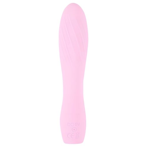 Cuties Mini 3 - akkus, vízálló, bordázott vibrátor (pink)
