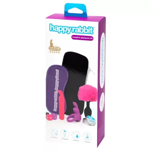 Happyrabbit Couples - akkus, csiklókaros vibrátor szett (7 részes)