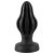 / ANOS - bordázott puha anál plug - 5 cm (fekete)