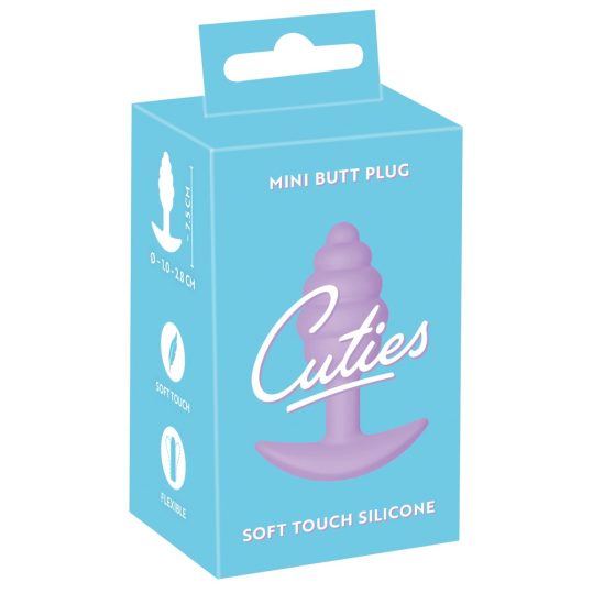 Cuties Mini Butt Plug - szilikon anál dildó - lila (2,8cm)